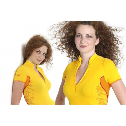 Cyklistické tričko dámske ARWEN yellow - XL