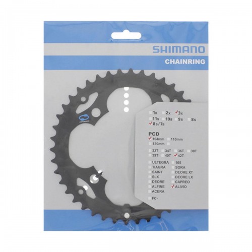 Prevodník SHIMANO 42z. M415 Alivio 7/8-k. 104mm
