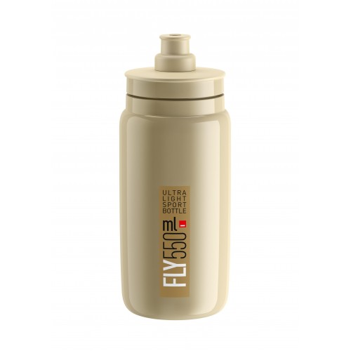 Fľaša FLY bežová hnedé logo 550 ml