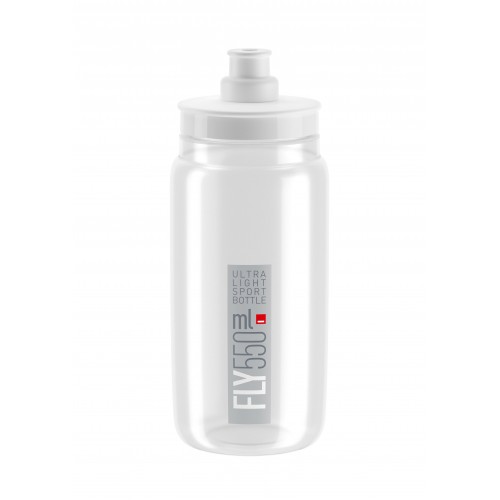 Fľaša FLY transparentná šedé logo 550 ml